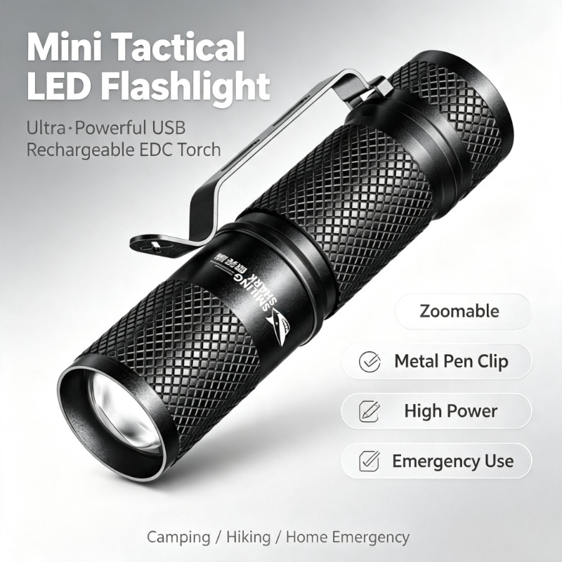 SMILING SHARK Ultra‑Powerful M - Edc (Every Day Carry recension och pris