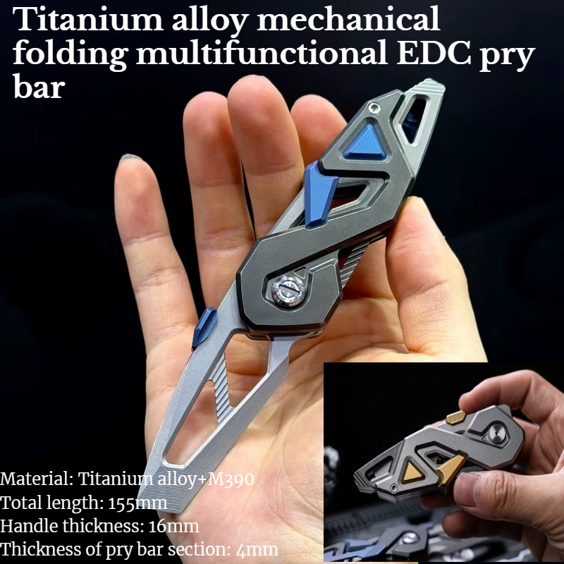1PC NEW Outdoor Multifunctiona - Titanium Pry Bar recension och pris
