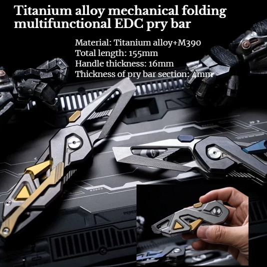 1PC NEW Outdoor Multifunctiona - Titanium Pry Bar recension och pris