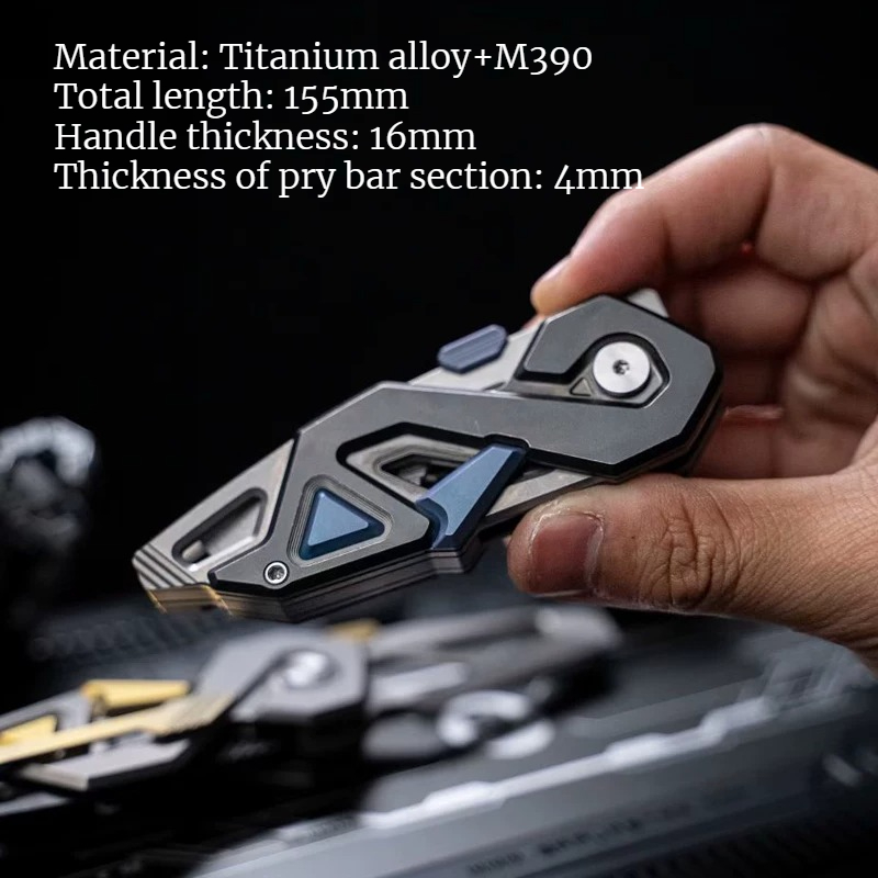 1PC NEW Outdoor Multifunctiona - Titanium Pry Bar recension och pris