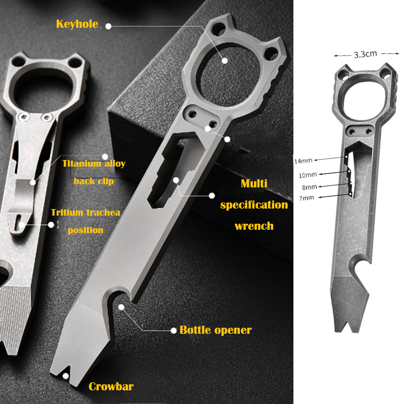 EDC Multifunctional Tool Titan - Titanium Pry Bar recension och pris
