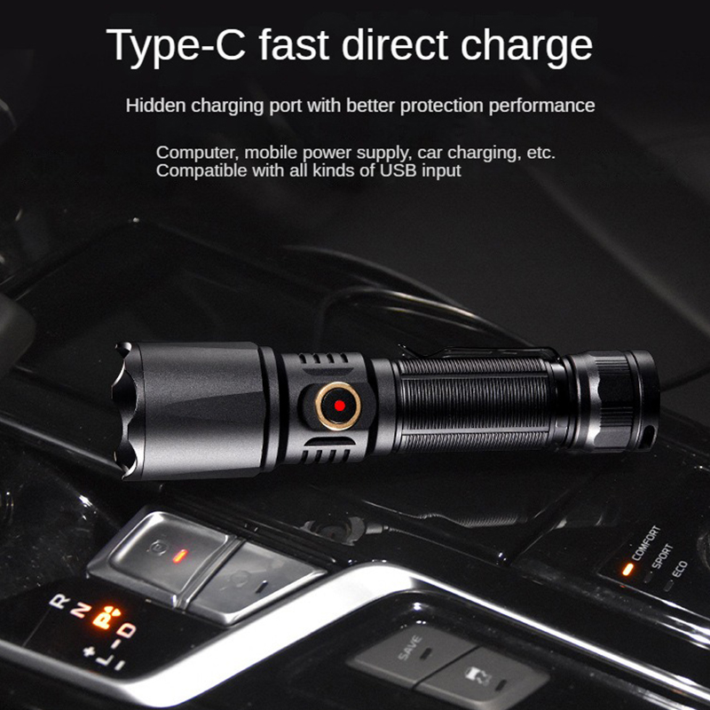 Type-C USB Rechargeable 21700  - Edc (Every Day Carry recension och pris