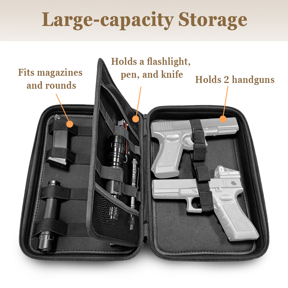 Tactical Pistol Gun Case Dual  - Edc Carry Gun recension och pris