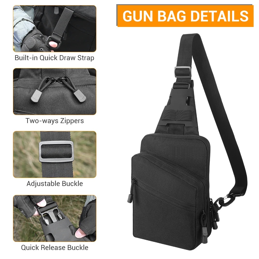 Tactical Pistol Gun Bag Concea - Edc Carry Gun recension och pris