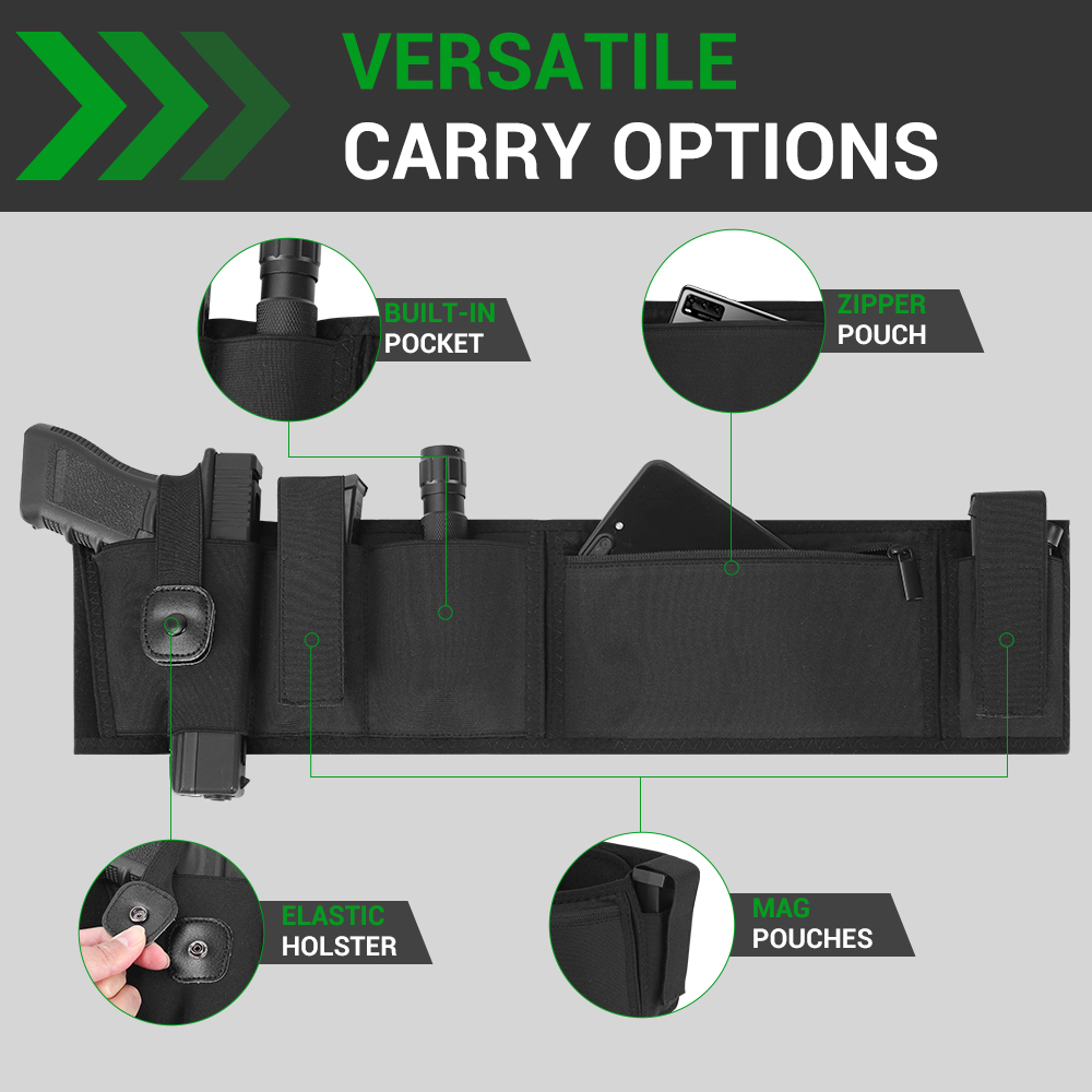 Belly Band Gun Holster Conceal - Edc Carry Gun recension och pris