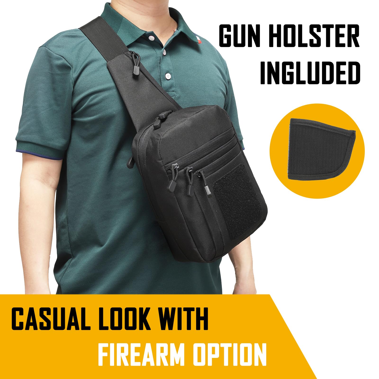 Concealed Carry Crossbody Bag  - Edc Carry For Men recension och pris