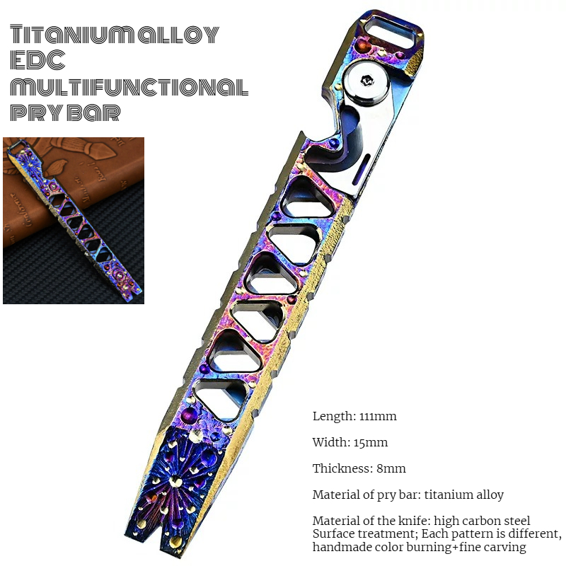 CNC Titanium Alloy Multifuncti - Titanium Pry Bar recension och pris